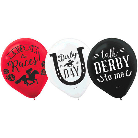 Derby Day Latex Balloons