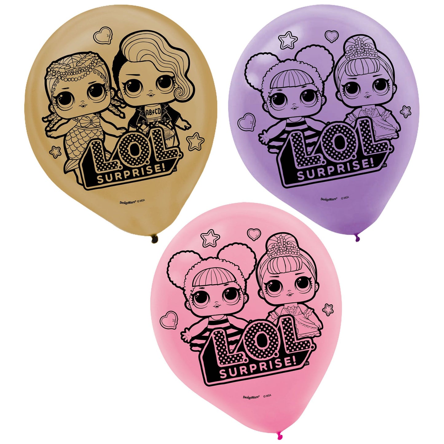 LOL Surprise Latex Balloons - Asst. Colors