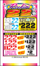 ROCKIN' 22'S PULL TAB 1056 TICKETS