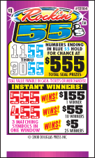 ROCKIN' 55'S PULL TAB 1776 TICKETS