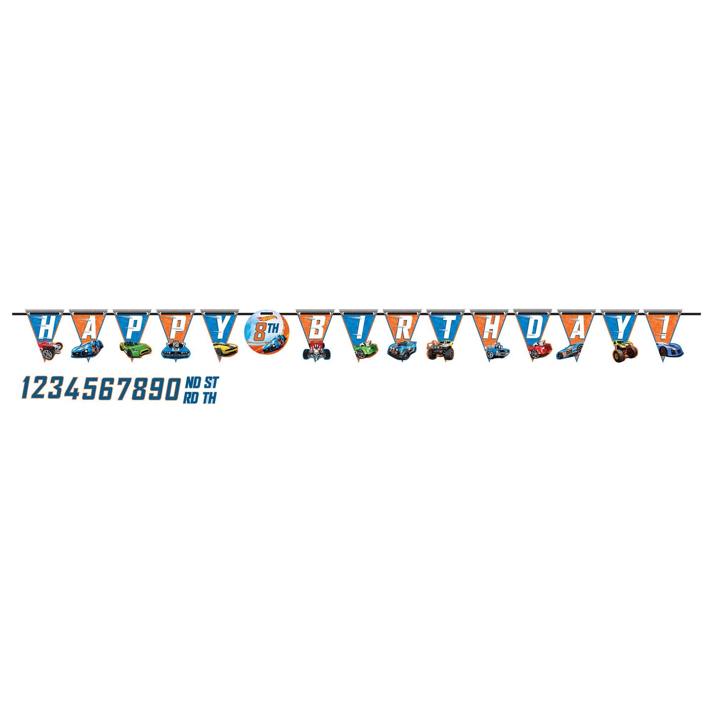 Hot Wheels Wild Racer™ Jumbo Add-An-Age Letter Banner