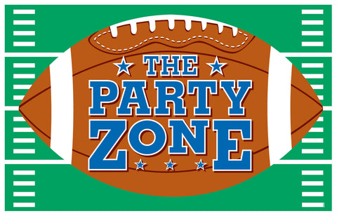 THE PARTY ZONE FOOTBALL LARGE BANNER