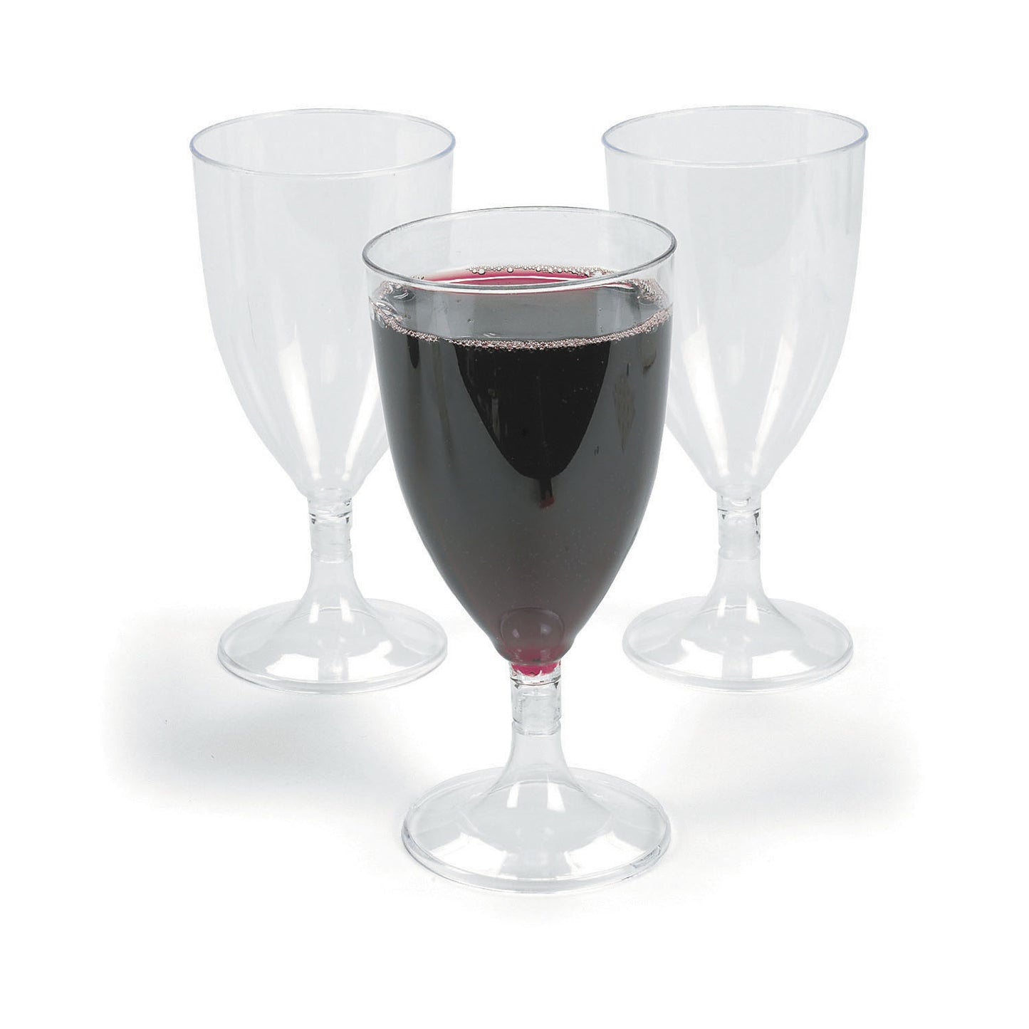 GLASSES - WINE PLASTIC 25 CT/UNIT