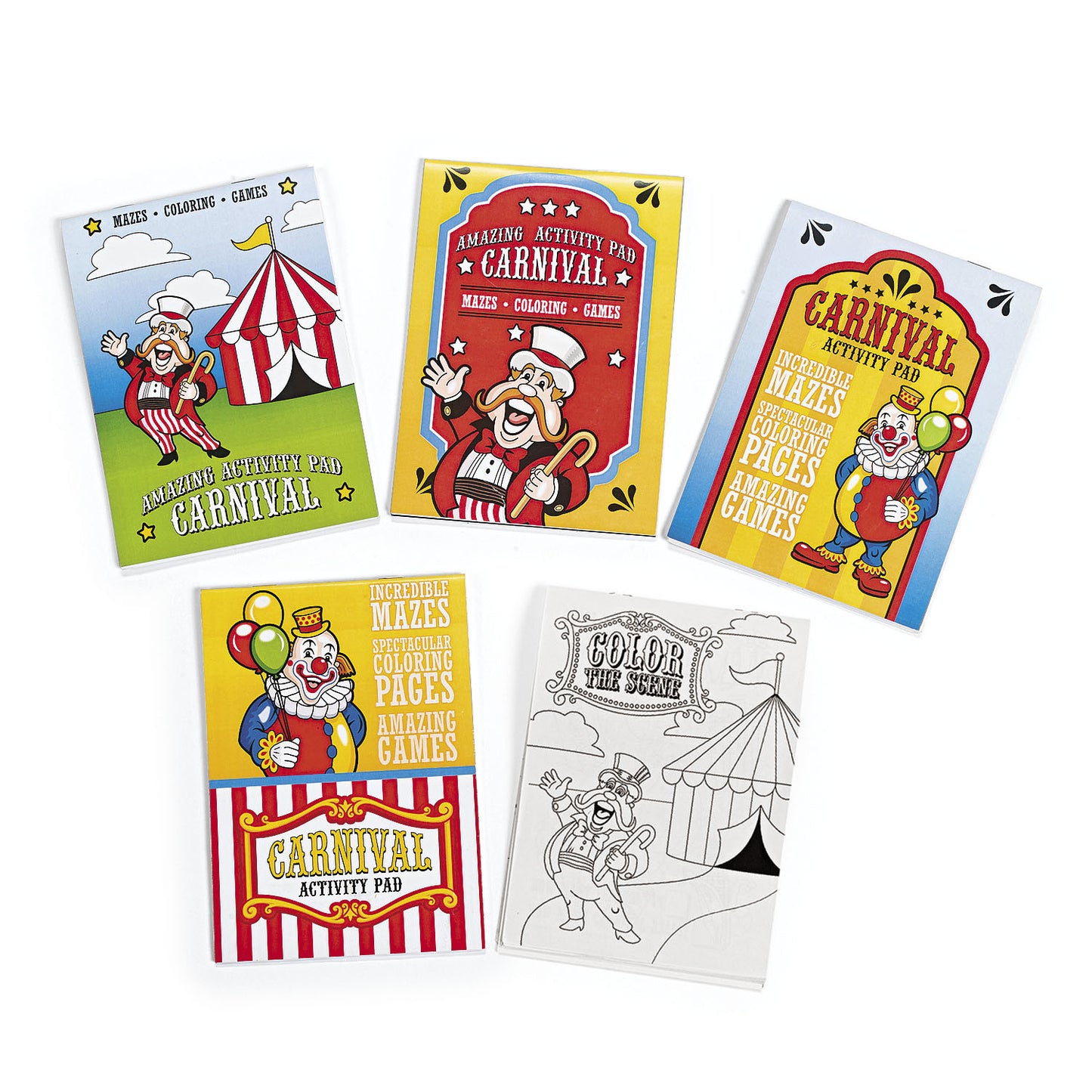 CARNIVAL ACTIVITY PADS 12PCS/PKG