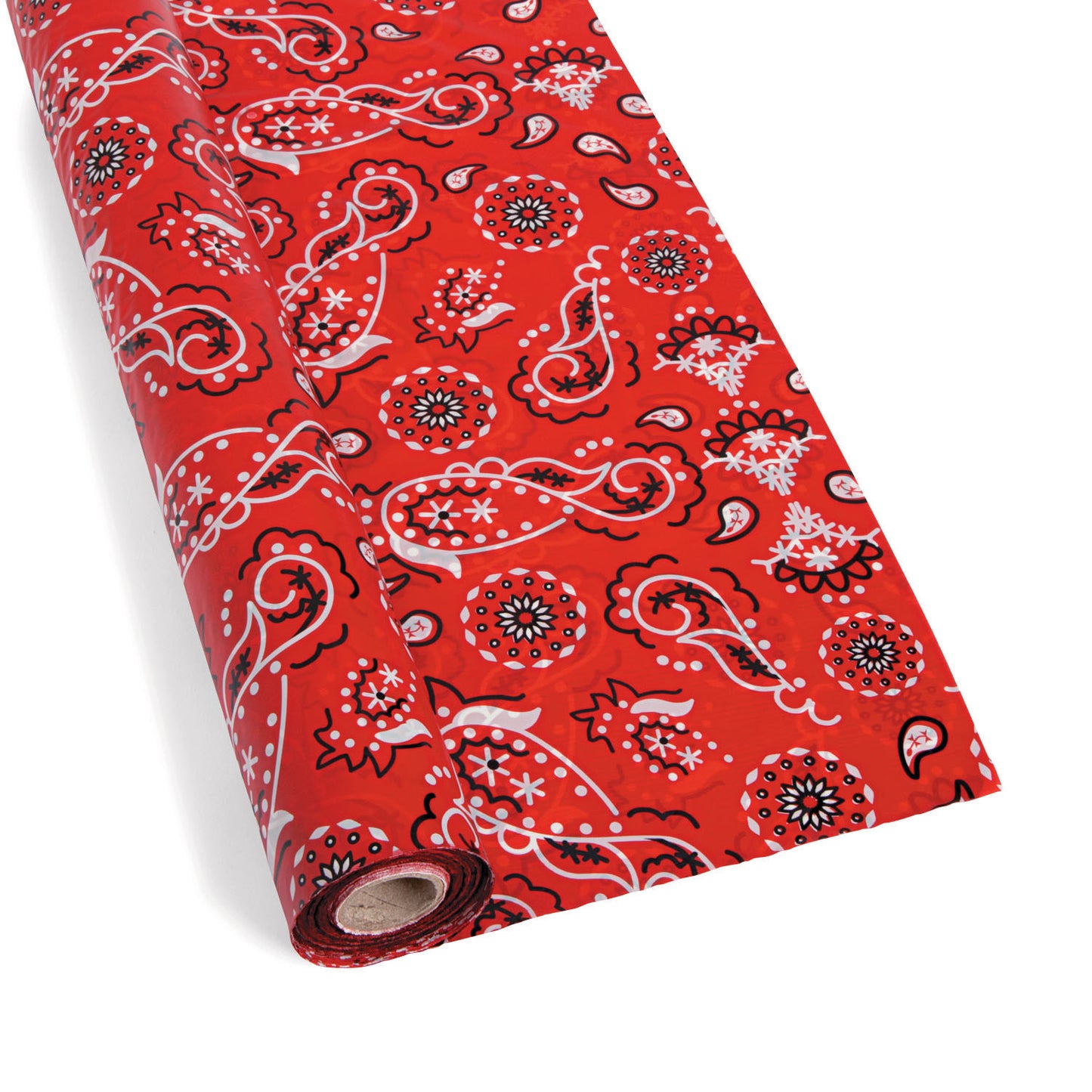 Red Bandana Plastic Tableroll