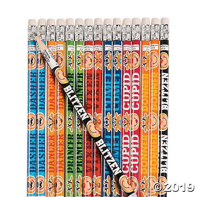 Reindeer Names Pencils