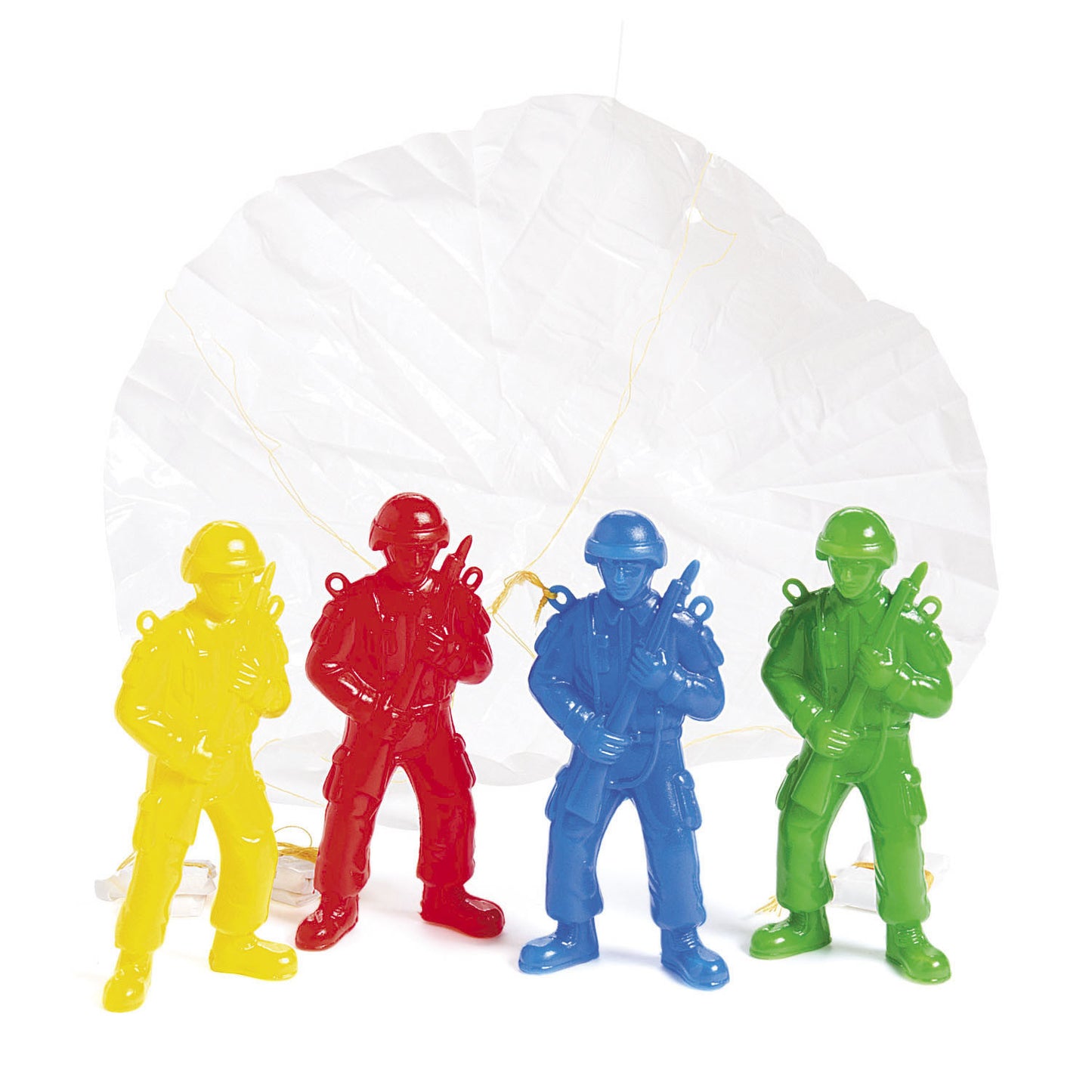 PLASTIC PARATROOPER 4 1/2" 10PCS/PKG