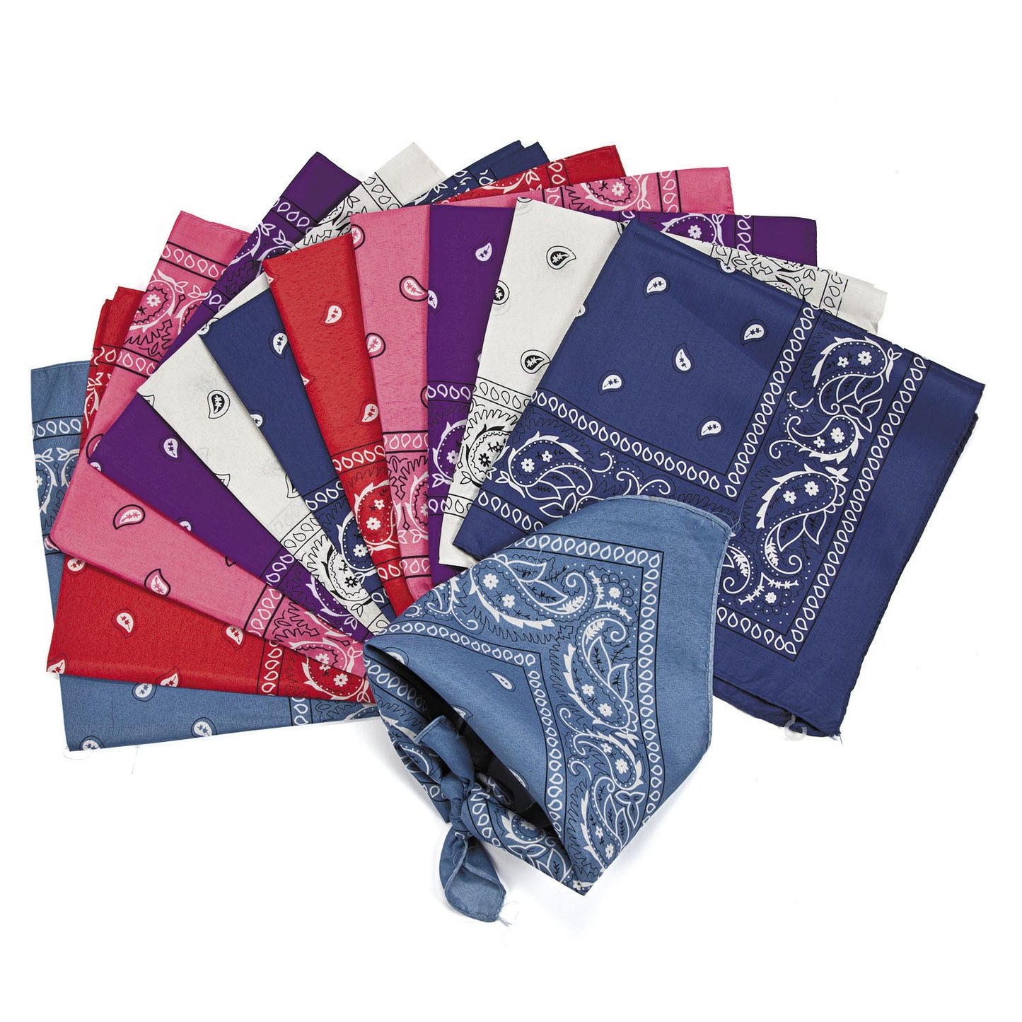 BANDANNA - ASSORTMENT IRREGULAR 12 CT/PKG