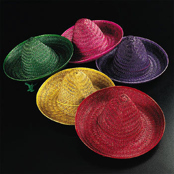 HAT - SOMBRERO CHILD ASSORTED COLORS EACH