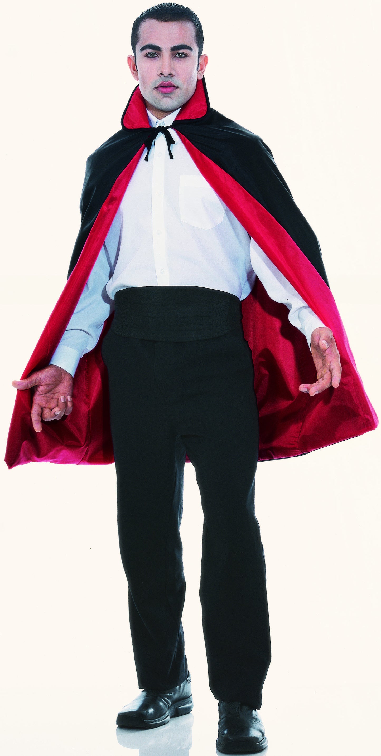 COSTUME - REVERSIBLE CAPE 45" RED/BLACK
