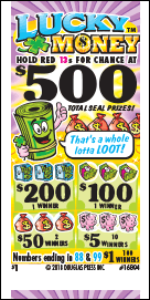 LUCKY MONEY PULL TAB 1440 TICKETS