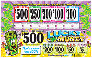 LUCKY MONEY PULL TAB 1440 TICKETS