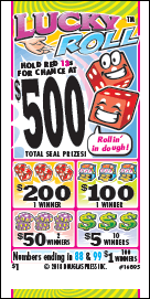 LUCKY ROLL PULL TAB 1440 TICKETS
