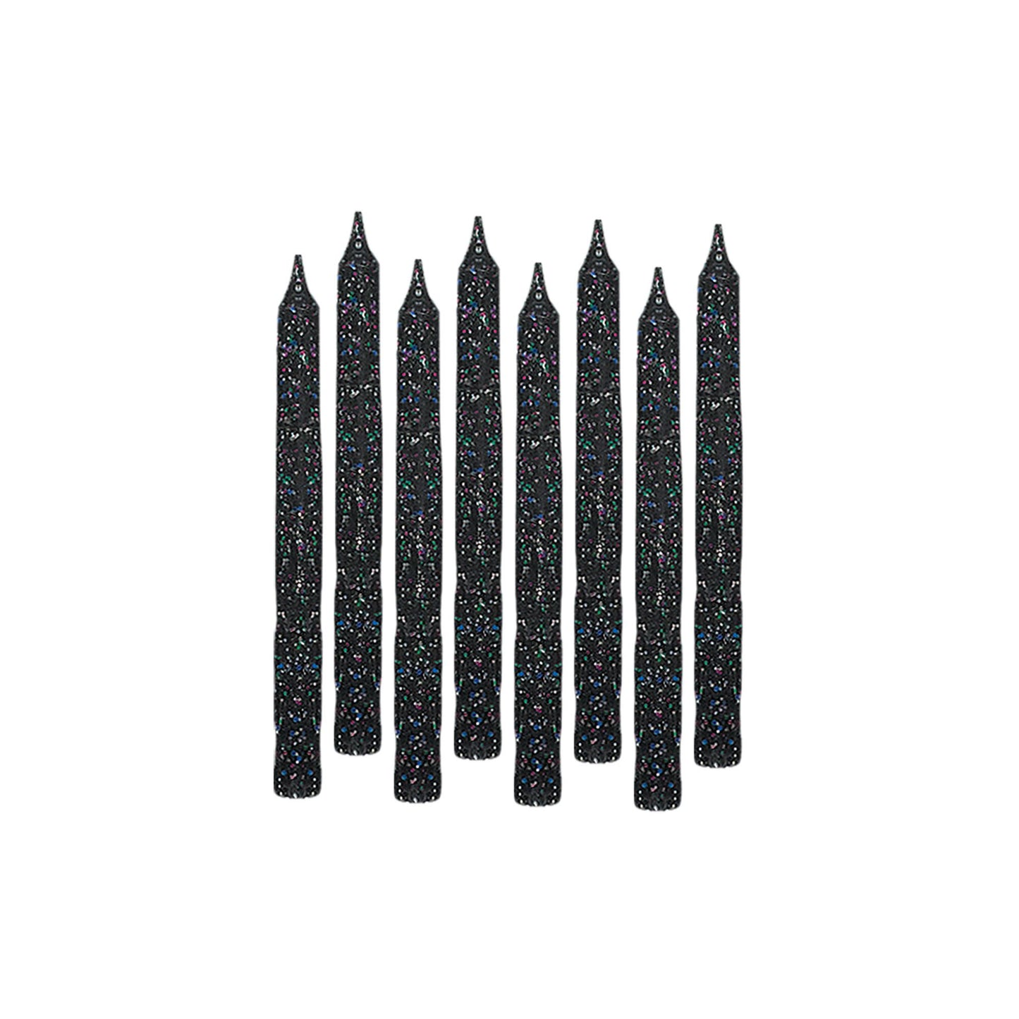 Black Glitter Candles