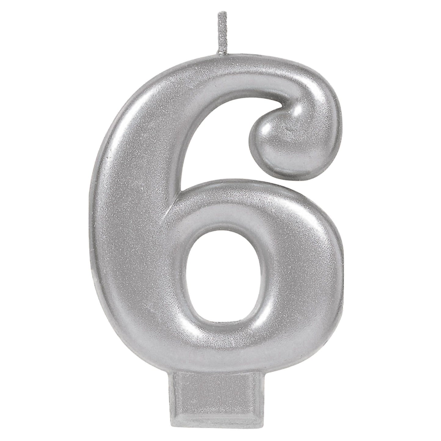 Metallic Silver Candle- #6