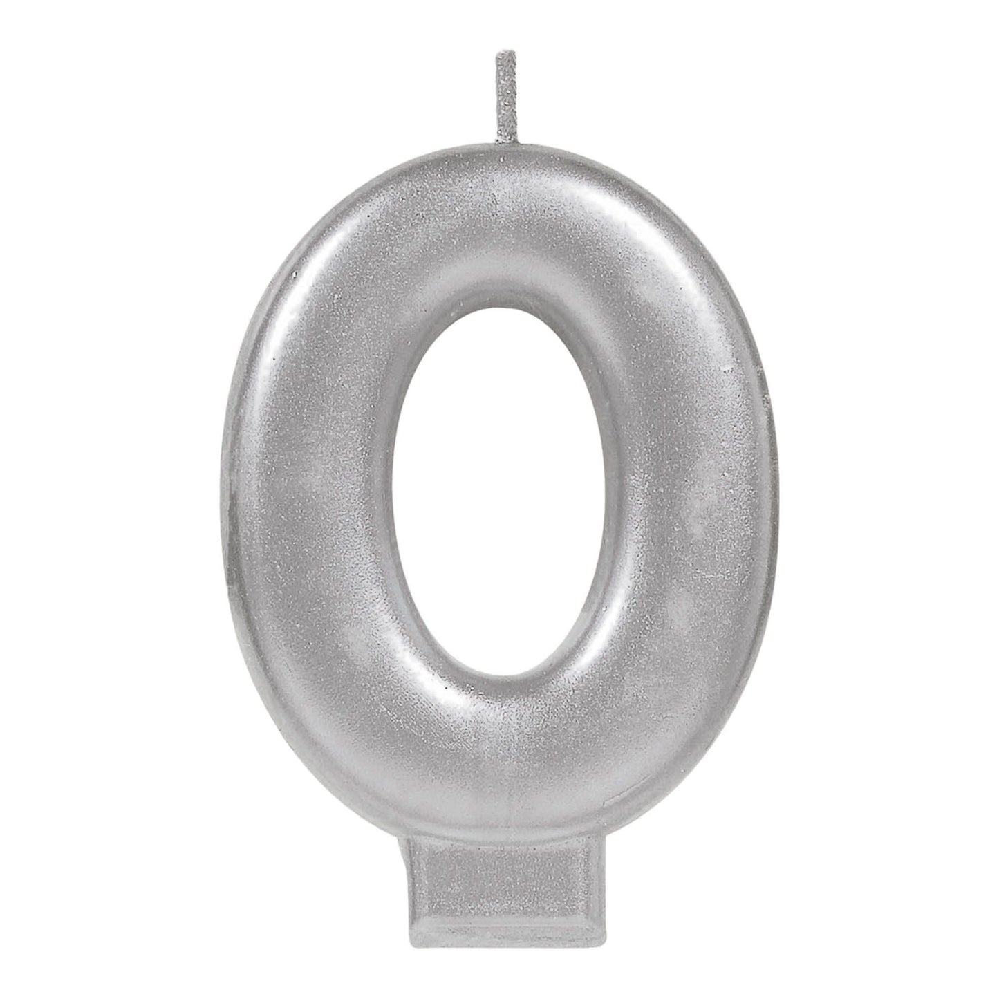 Metallic Silver Candle- #0