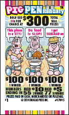 PIG PENITENTIARY PULL TAB 960 TICKETS