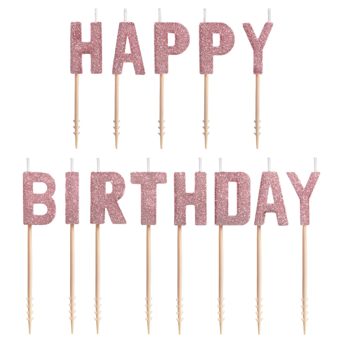 BLUSH PINK HAPPY BIRTHDAY PICK CANDLES
