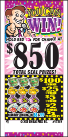 YOU CAN WIN PULL TAB 1485 TICKETS