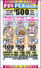 PIG PENITENTIARY PULL TAB 984 TICKETS
