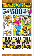 RISKY BEARSNESS PULL TAB 984 TICKETS