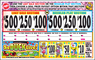 SEDUCKTIVE PULL TAB 984 TICKETS