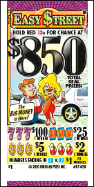 EASY STREET PULL TAB 1485 TICKETS