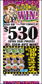 YOU CAN WIN PULL TAB 885 TICKETS