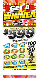 GET A WINNER PULL TAB 1200 TICKETS