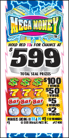 MEGA MONEY PULL TAB 1200 TICKETS