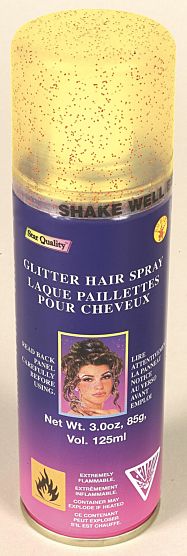 Gold Glitter Hairspray