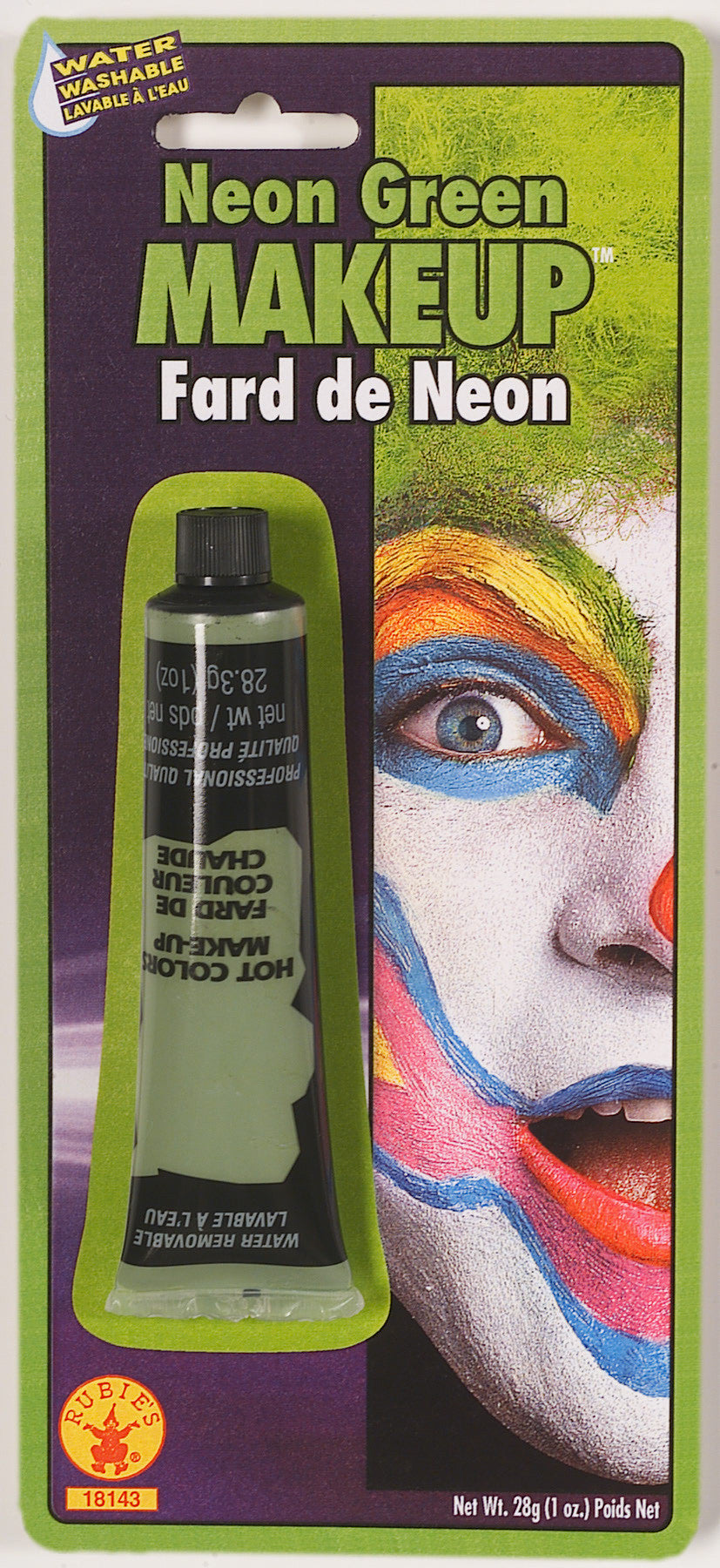 MAKE UP - GREEN NEON CREAM 1 OZ TUBE