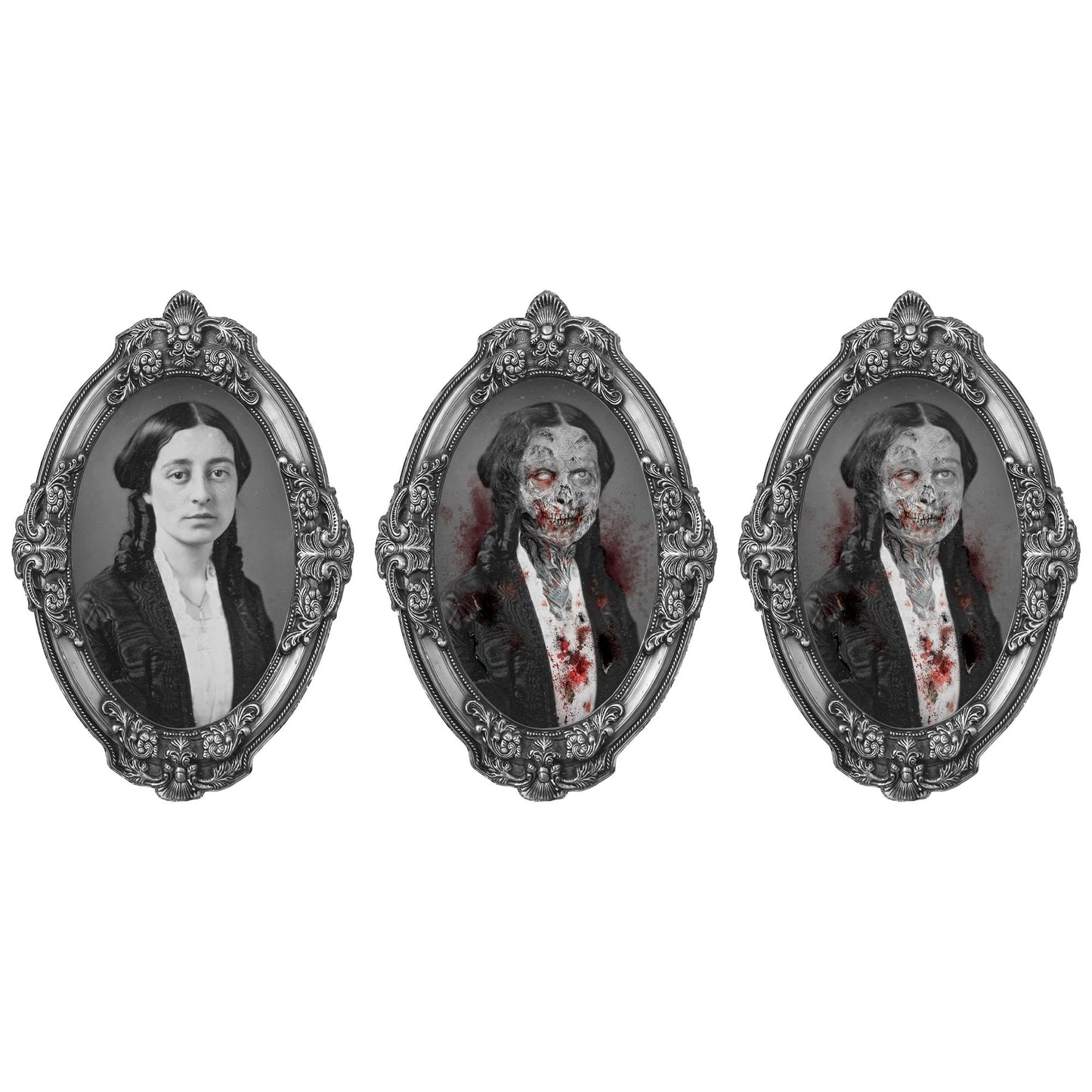 CREEPY WOMAN LENTICULAR PORTRAIT