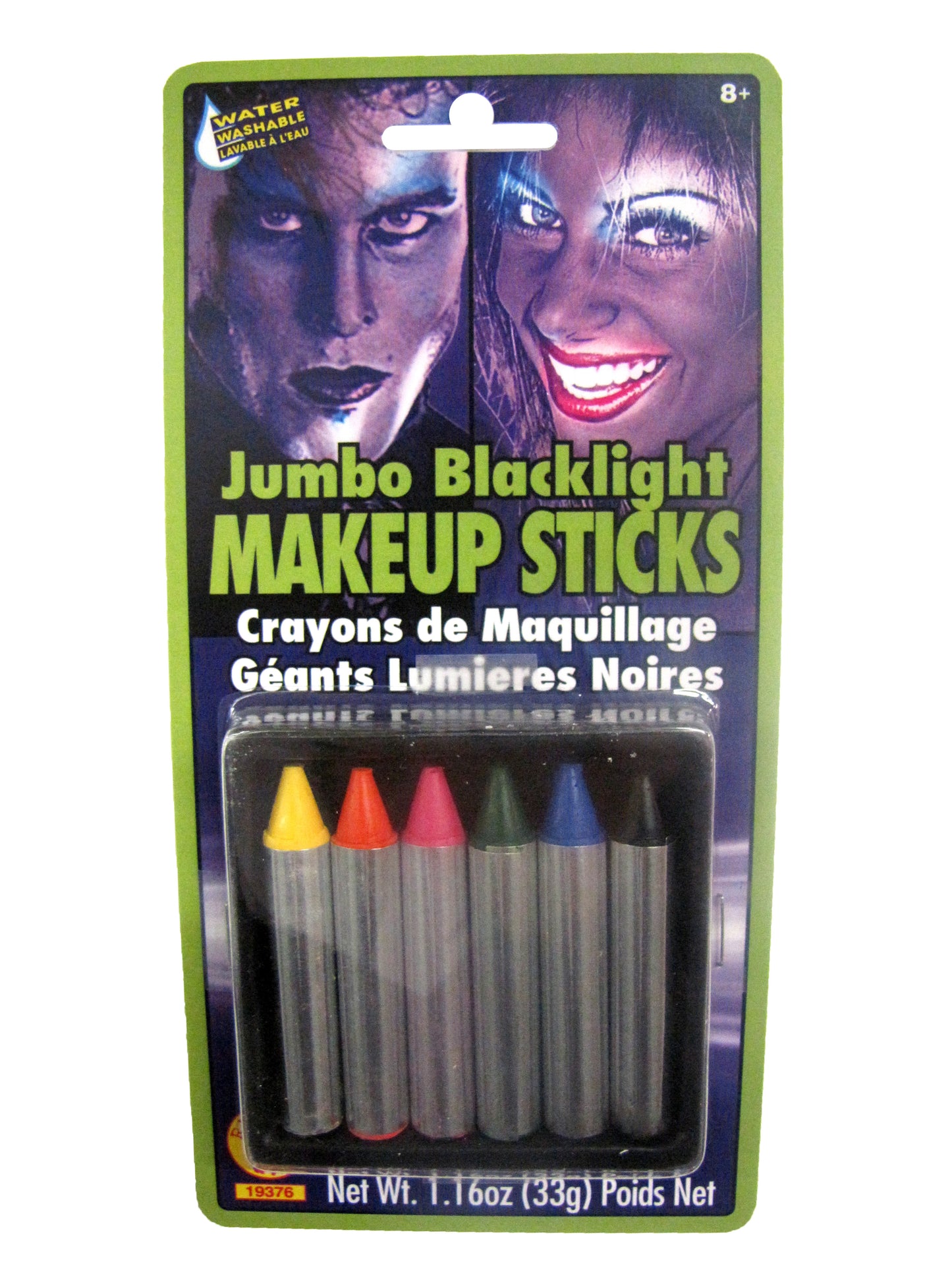 MAKEUP STICK - BLACKLIGHT JUMBO 6 PC/CAR