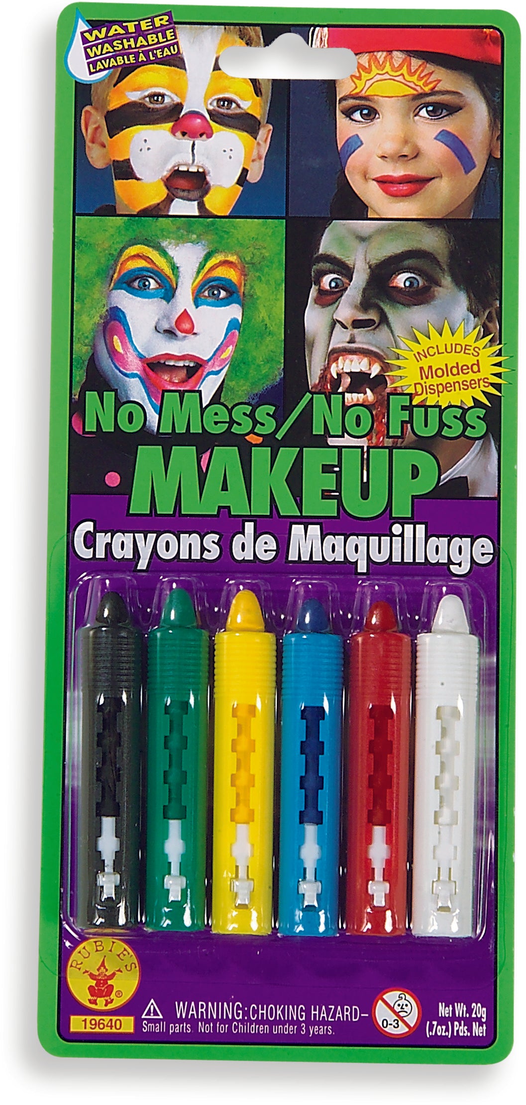 MAKE UP - CRAYONS NO MESS NO FUSS ASST COLORS 6 CT