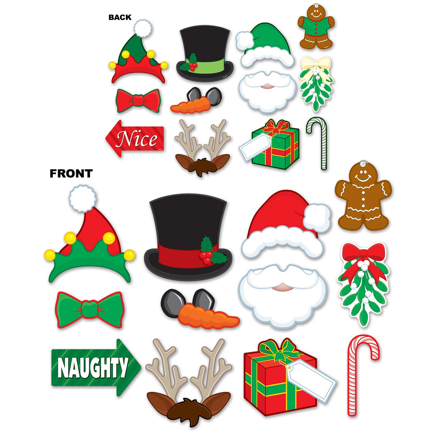 CHRISTMAS PHOTO FUN SIGNS 12PCS/PKG