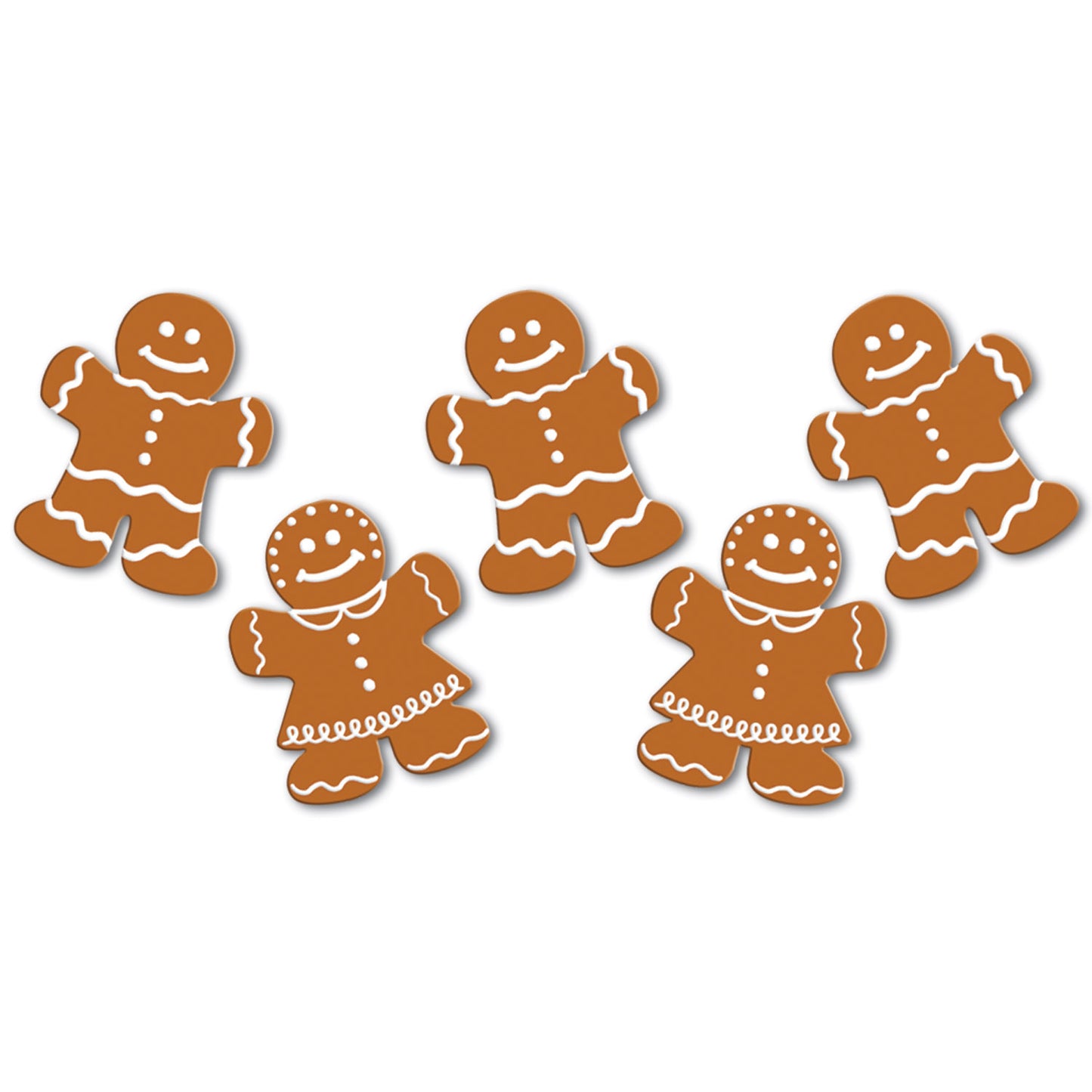 MINI GINGERBREAD CUTOUTS 10PCS/PKG 5"