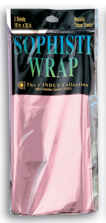 SOPHISTI WRAP - PINK 18" X 30" 3/SHEETS
