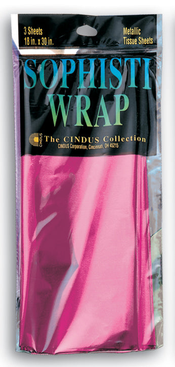 SOPHISTI WRAP - BOMBAY PINK 18" X 30" 3/SHEETS