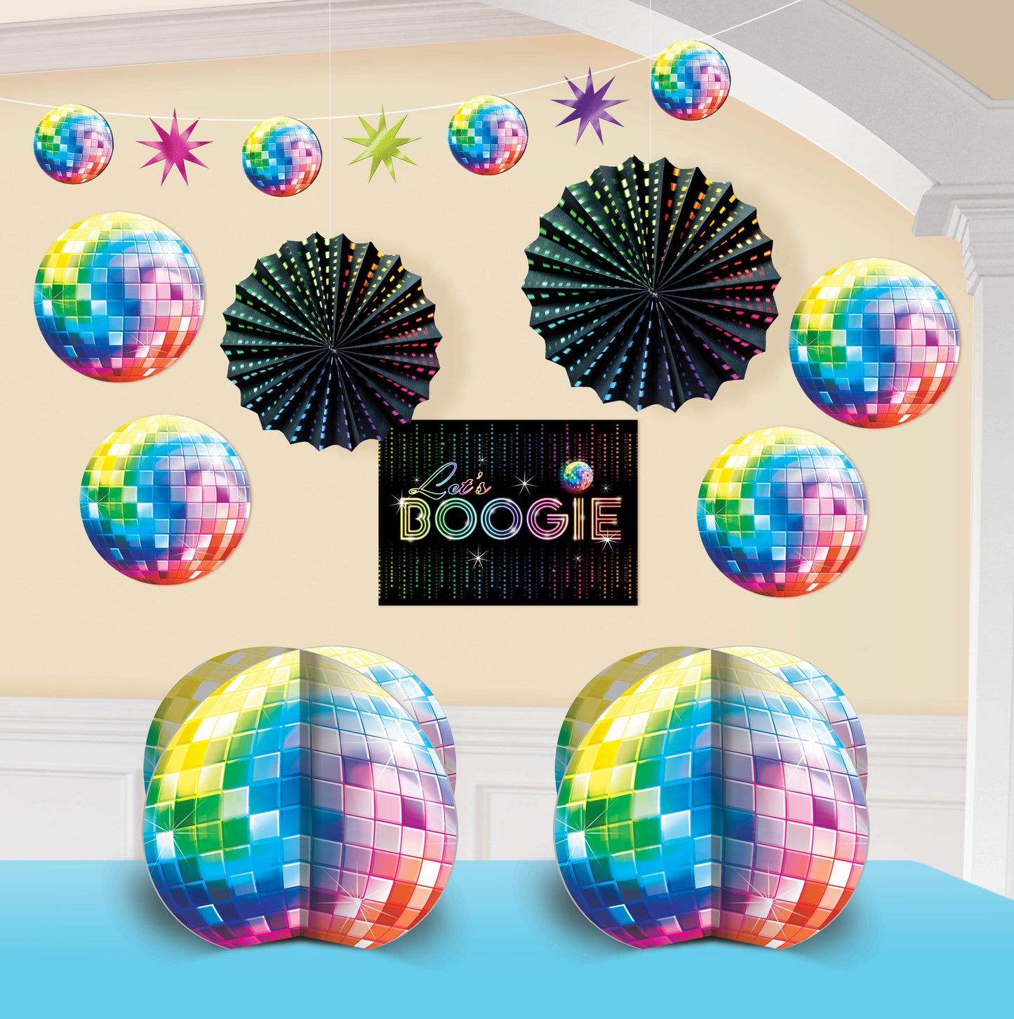 DISCO ROOM DECORATING KIT