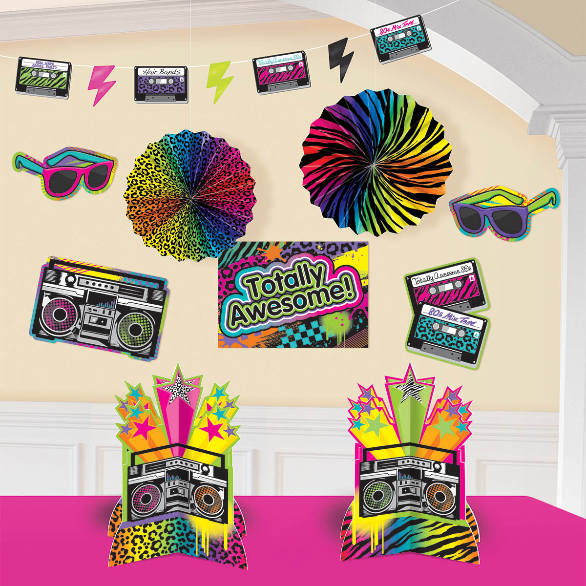 80'S ROOM DECORATING KIT
