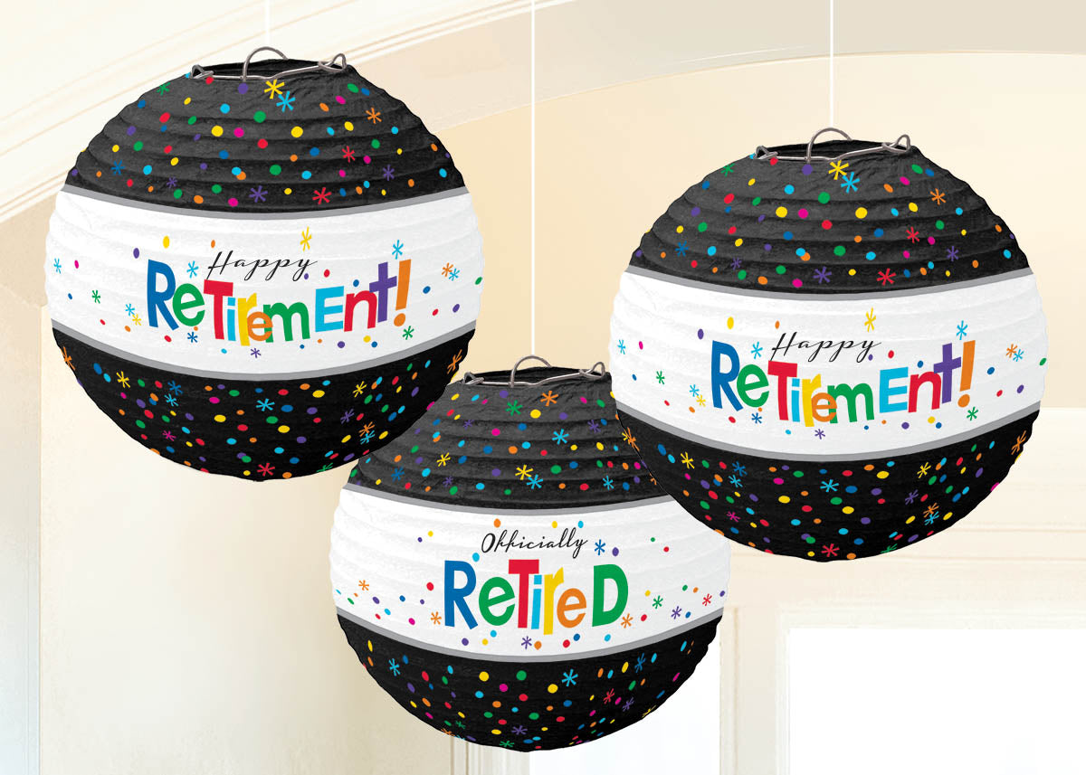RETIREMENT PAPER LANTERNS
