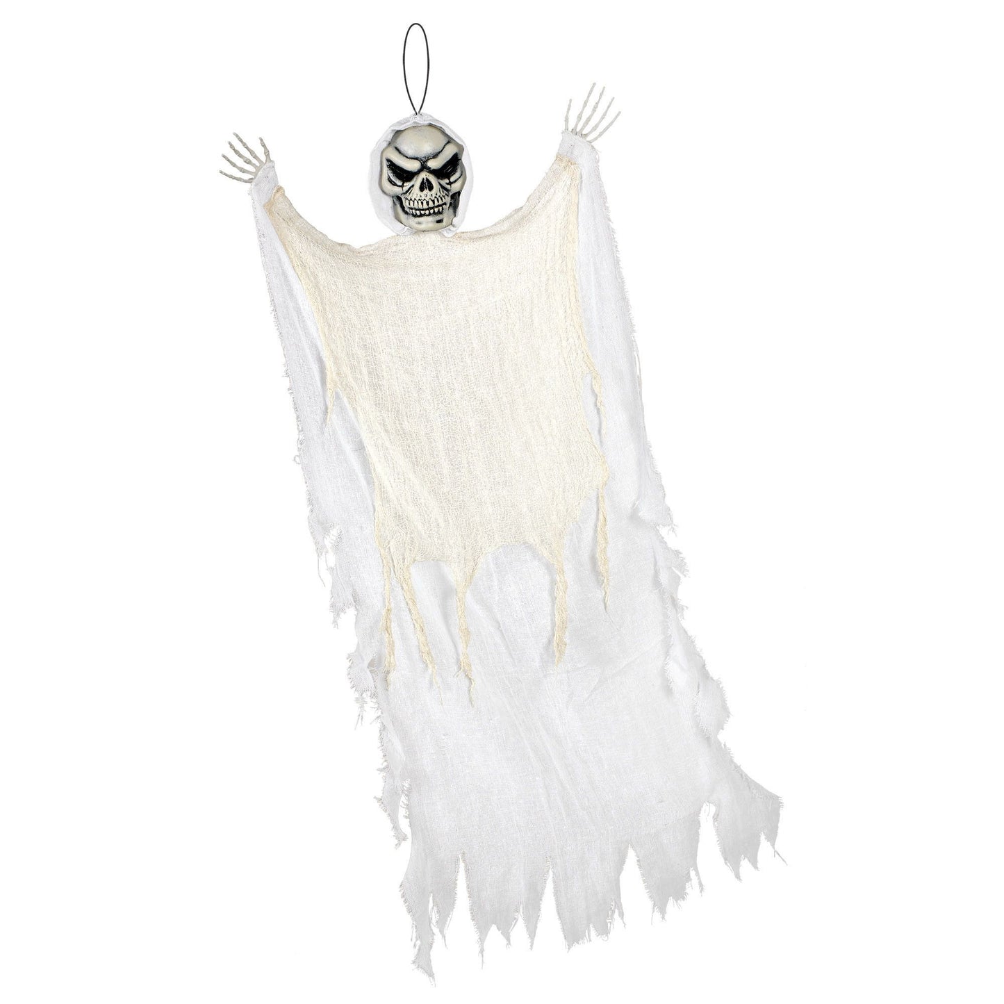48" HANGING SKULL REAPER WHITE