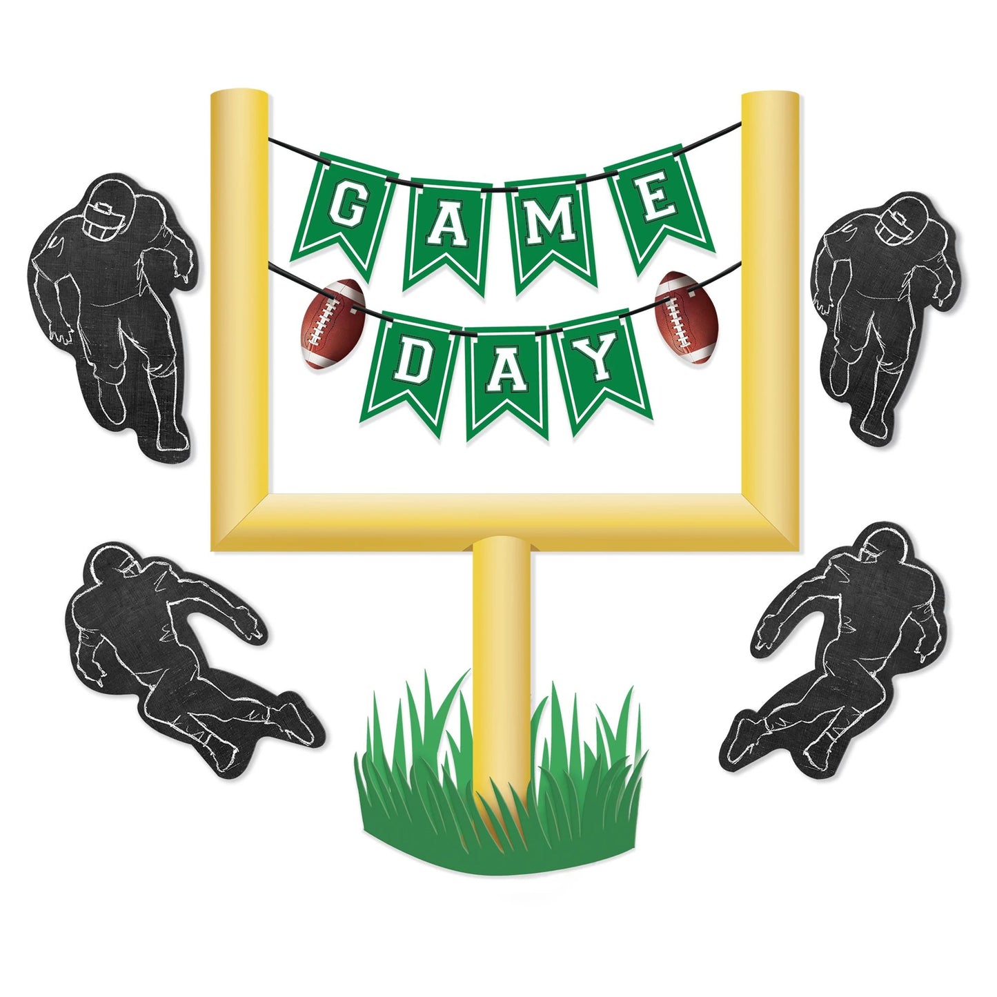 Football Game Day Wall Decorating Kit