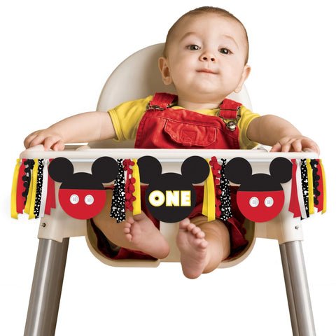 MICKEY MOUSE DELUXE HIGHCHAIR DECORATING KIT