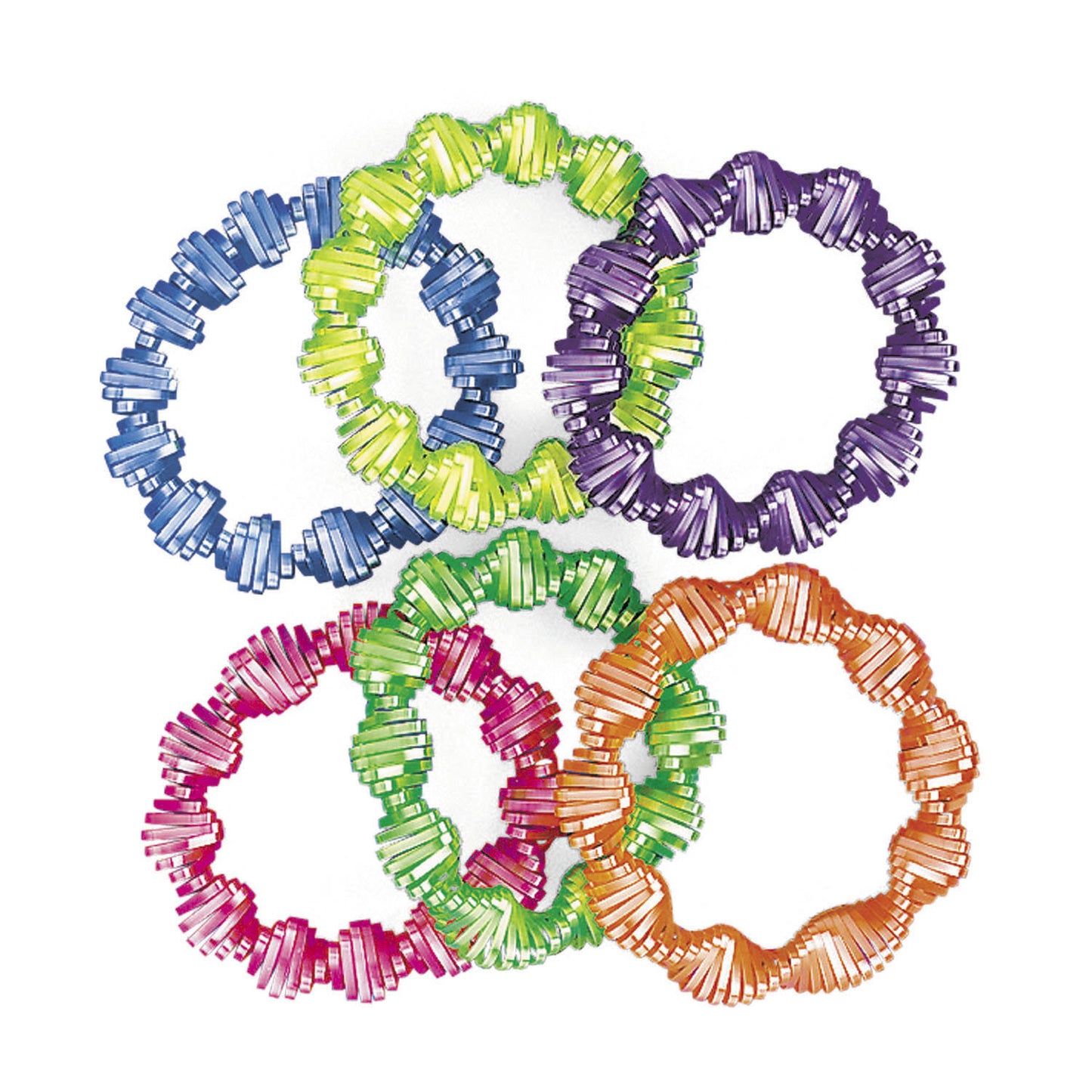 NEON TWIST COIL BRACELET 12 CT/PKG