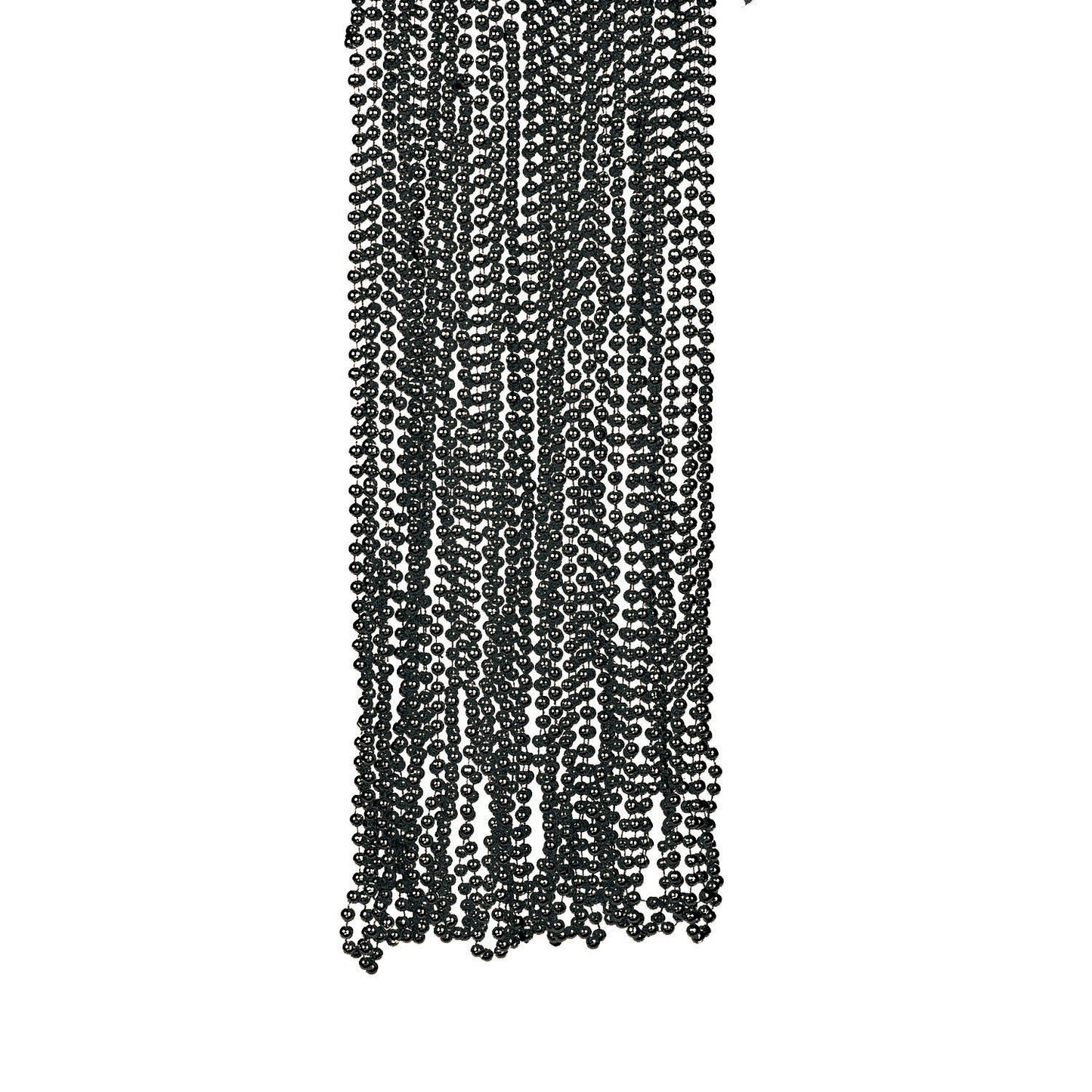 NECKLACE - BLACK METALLIC BEADS 4 DZ/UNIT