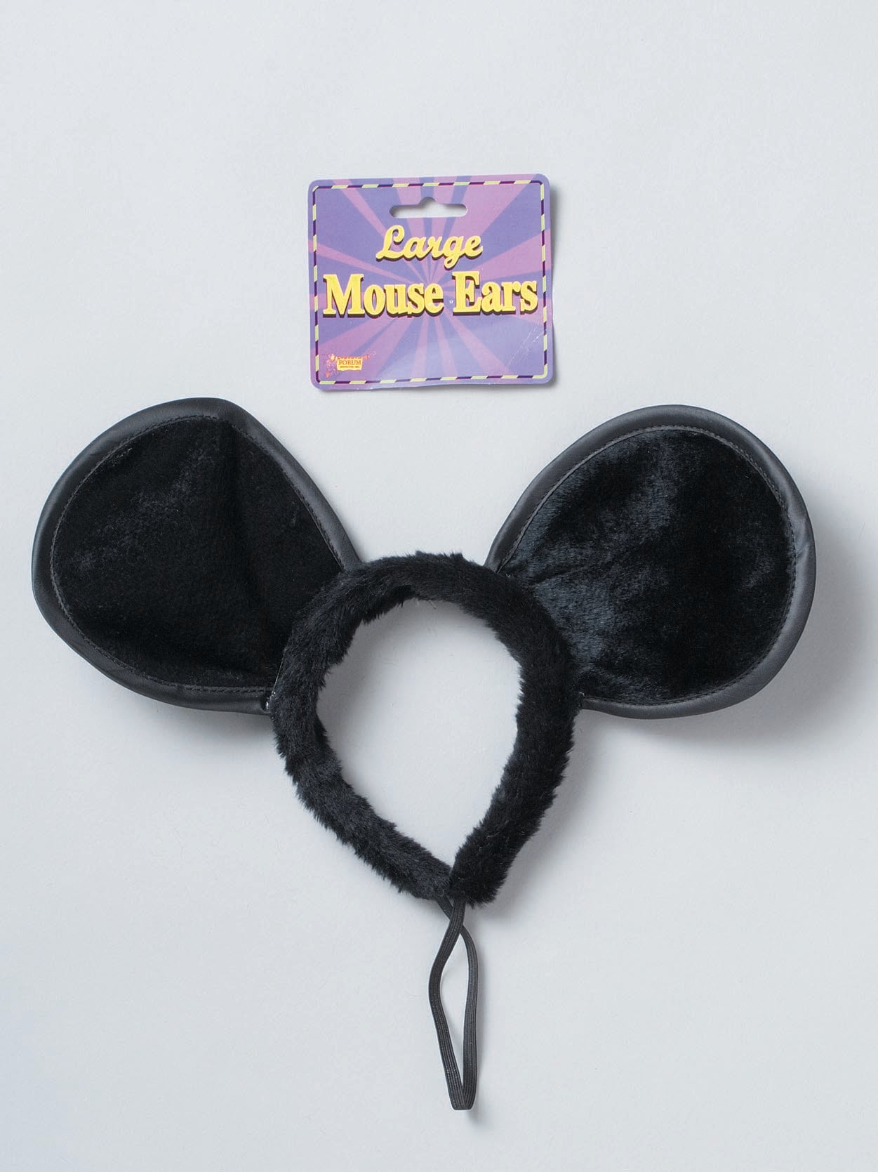 LARGE BLACK MOUSE EAR HEADBAND