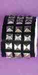 Studded Triple Row Wristband