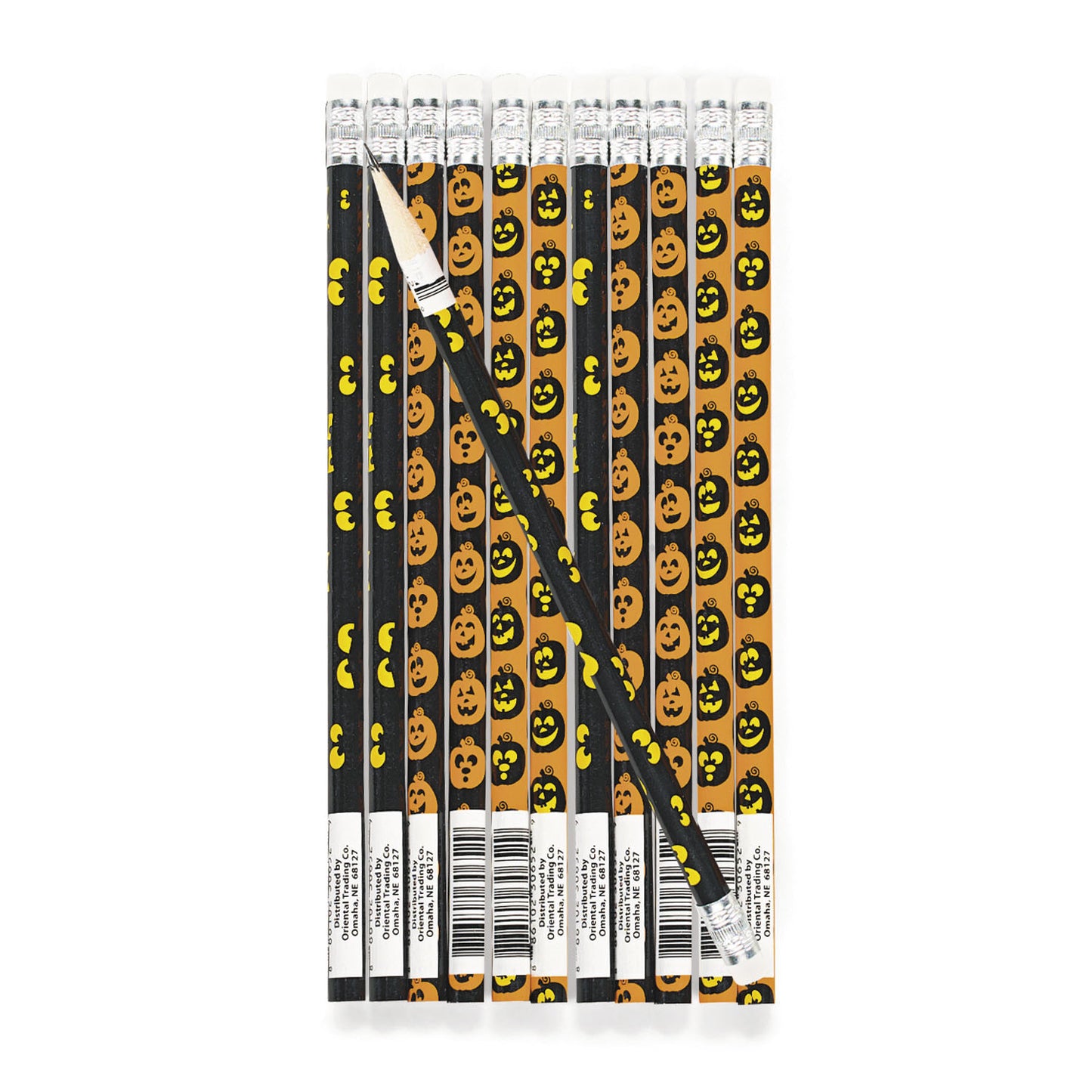 JACK O LANTERN PENCILS 12PCS/PKG